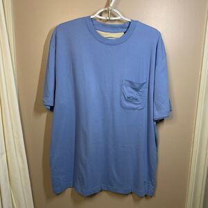 NWT Nat Nast Blue Short Sleeve Cotton Embroidered Pocket T-shirt XL